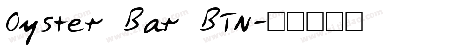 Oyster Bar BTN字体转换